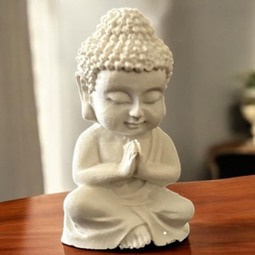 Concrete Buddha Statue, 4L x 2W x 7H cm (30g)