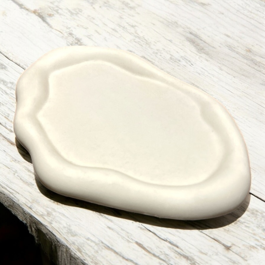 Concrete Long Cloud Tray, 24x16.5x1 cm (300g)