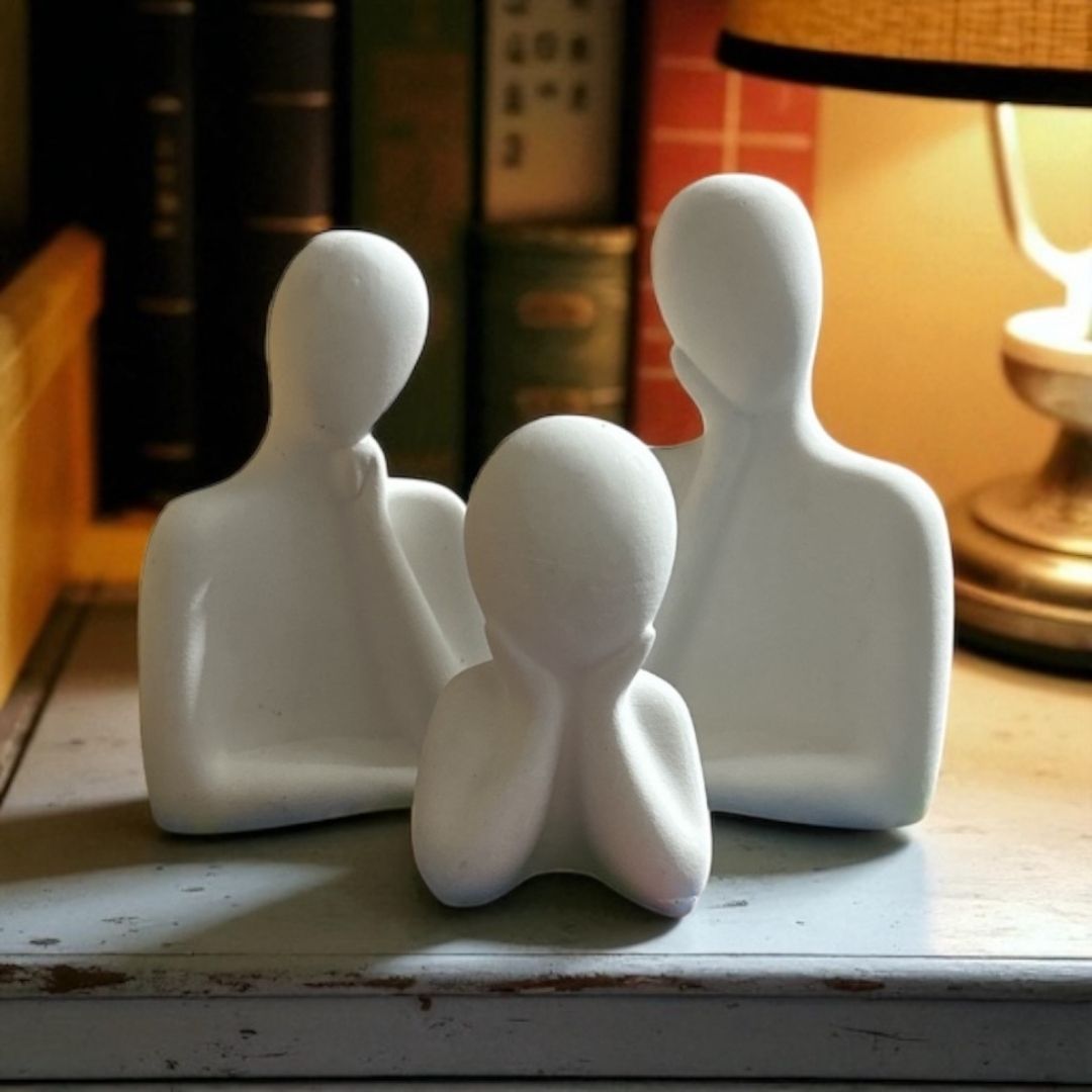 Concrete Humanoid Family (Set of 3)