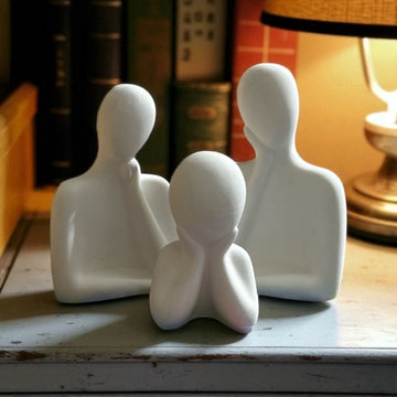 Concrete Humanoid Family (Set of 3)
