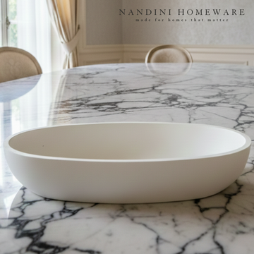 Concrete Boat Trinket Bowl, 21.5x8.5x4 cm (300g)