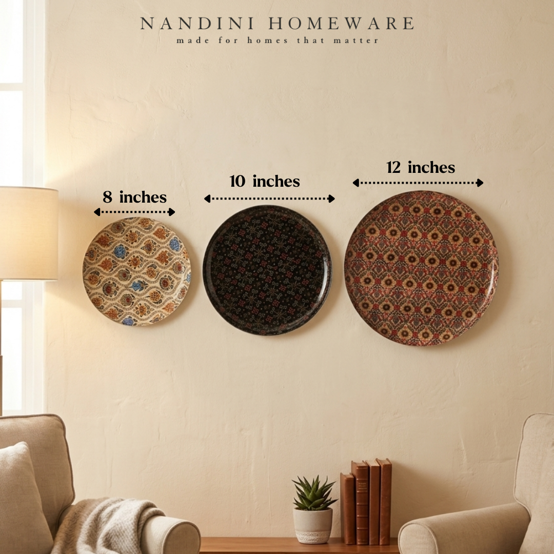 Metal Wall Plates (Patterned Set of 3)