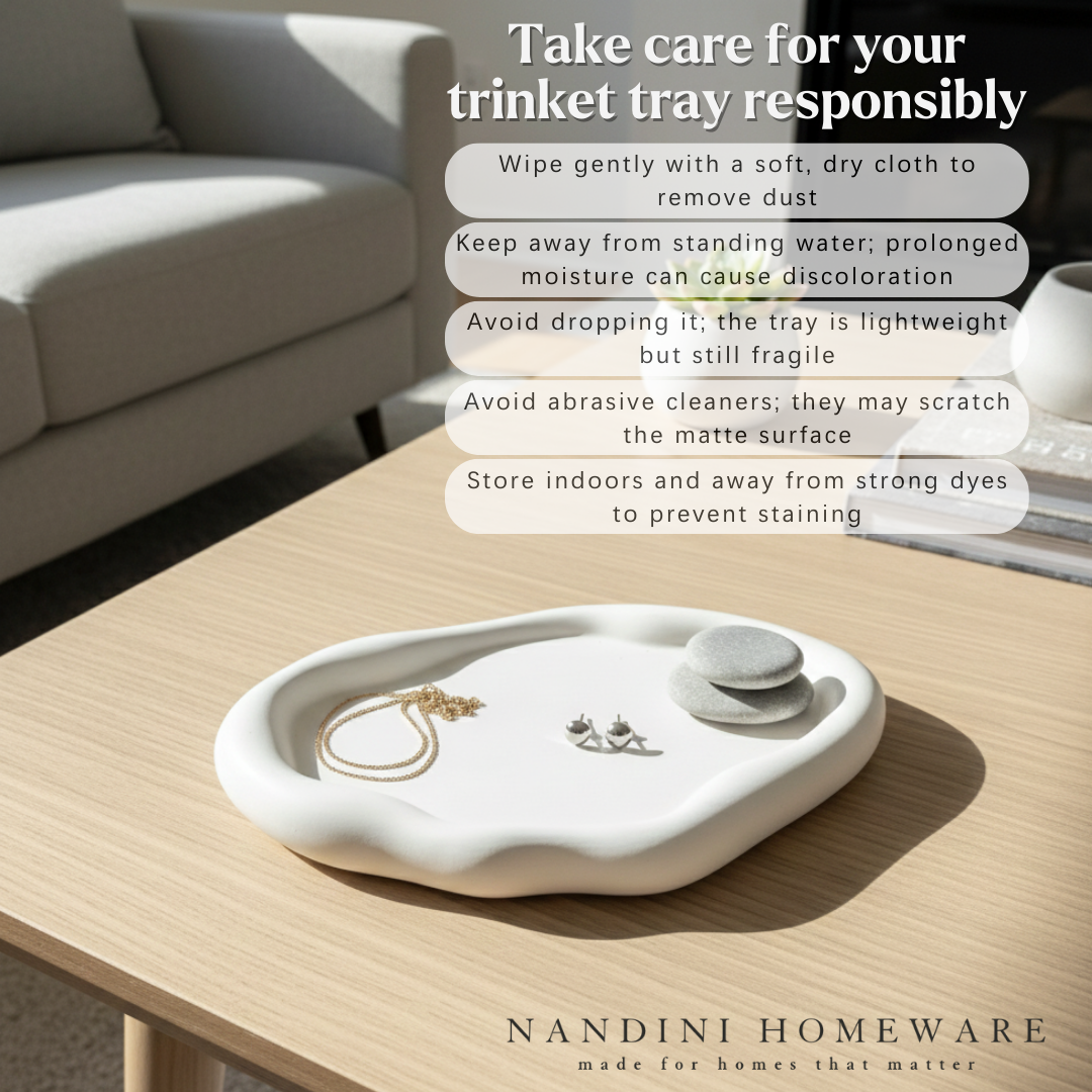 Concrete Long Cloud Tray, 24x16.5x1 cm (300g)