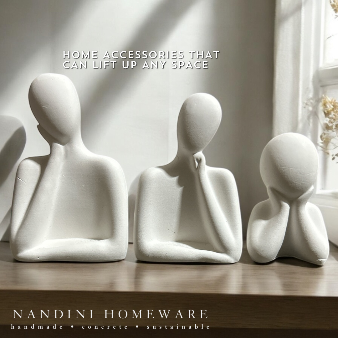 Concrete Humanoid Family (Set of 3)