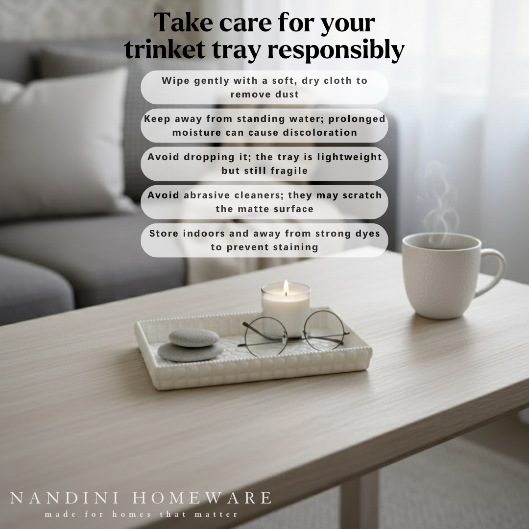 Concrete Stone Tray - Rectangle, 17.5x10.5x2.5 cm (300g)