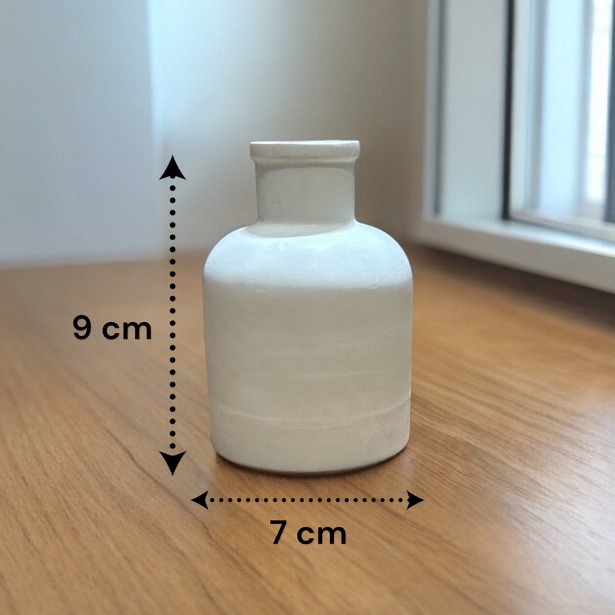 Concrete Plain Vase, 15W x 5H cm (300g)