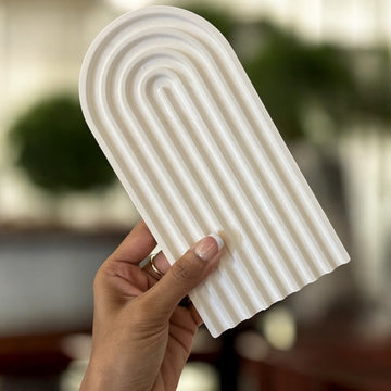Concrete Arch Shaped Tray, 19x9.5x1.5 cm (350g)