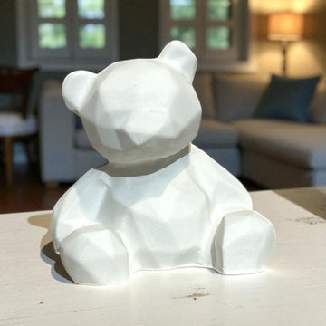 Concrete Teddy Statue, 6.5x6.5x5 cm (90g)